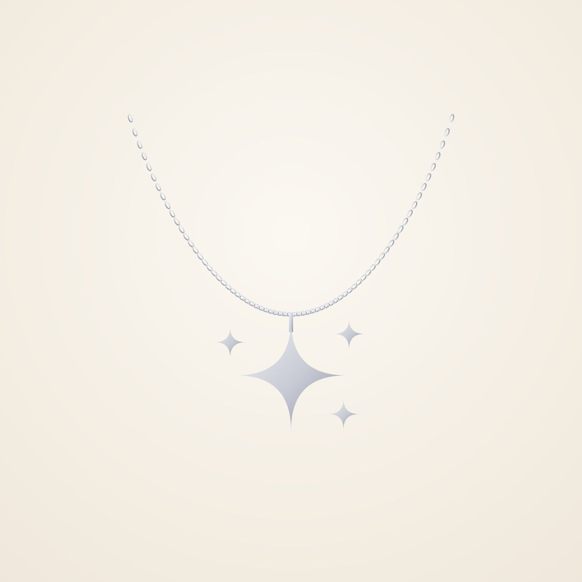 Silver star necklace