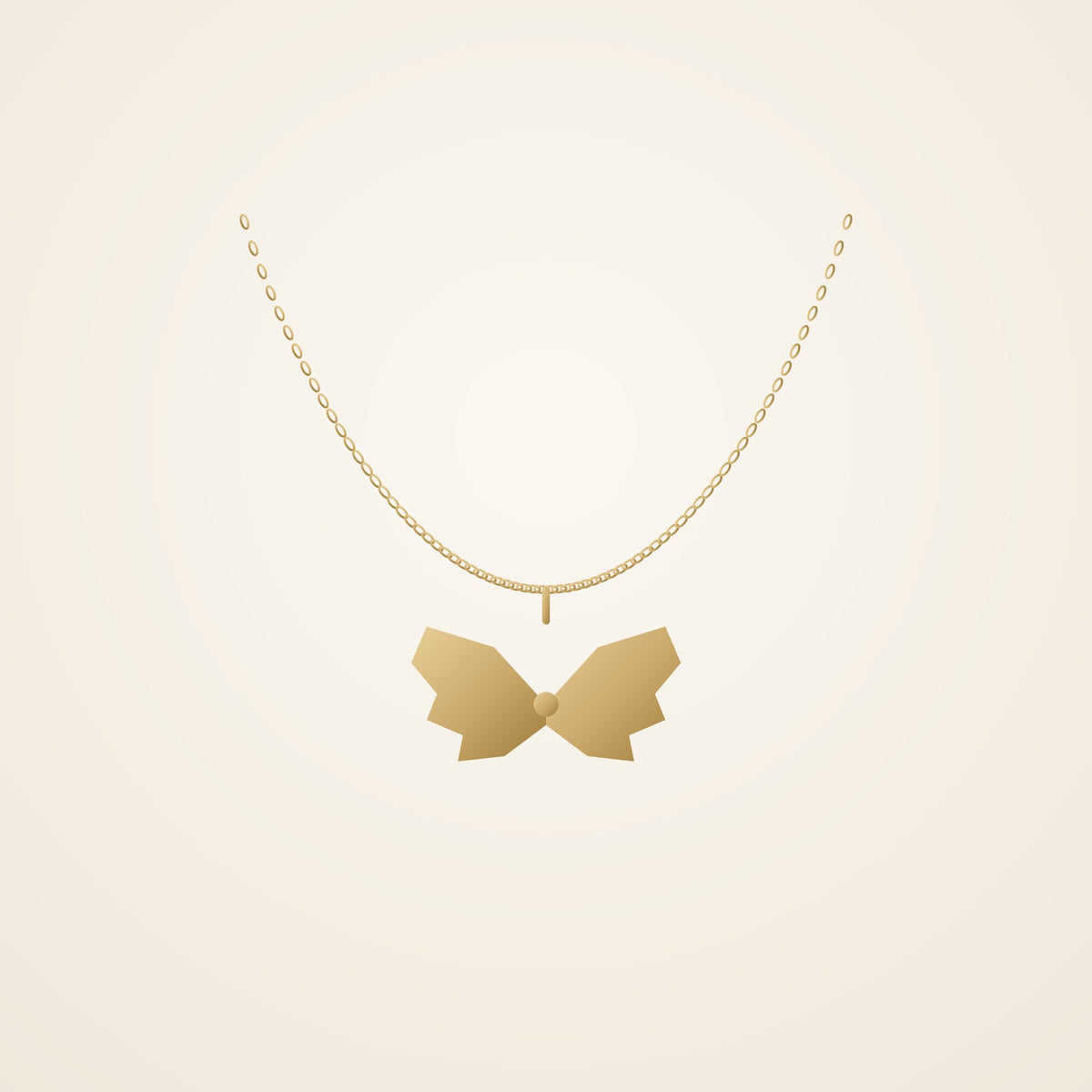 Gold angel wings necklace