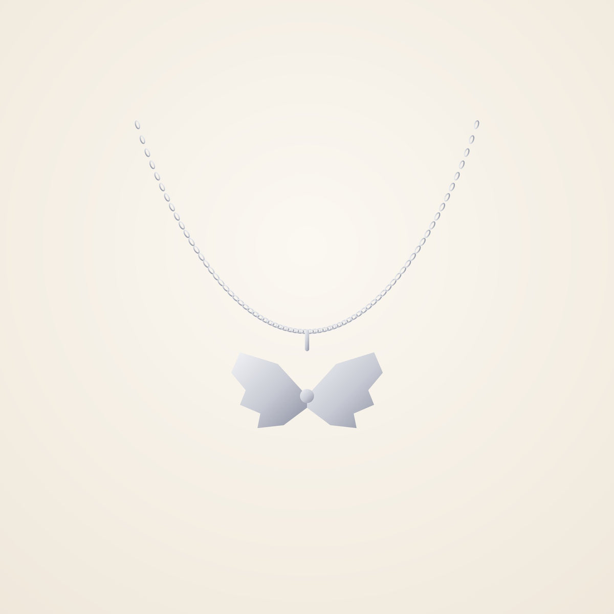 Silver angel wings necklace
